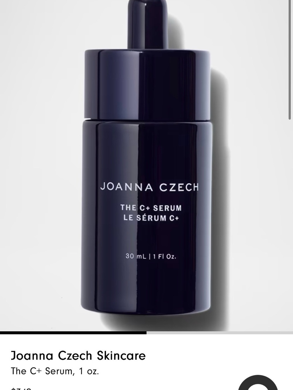 Joanna Czech C+ Serum - Deep Navy Dropper Bottle (30 mL)